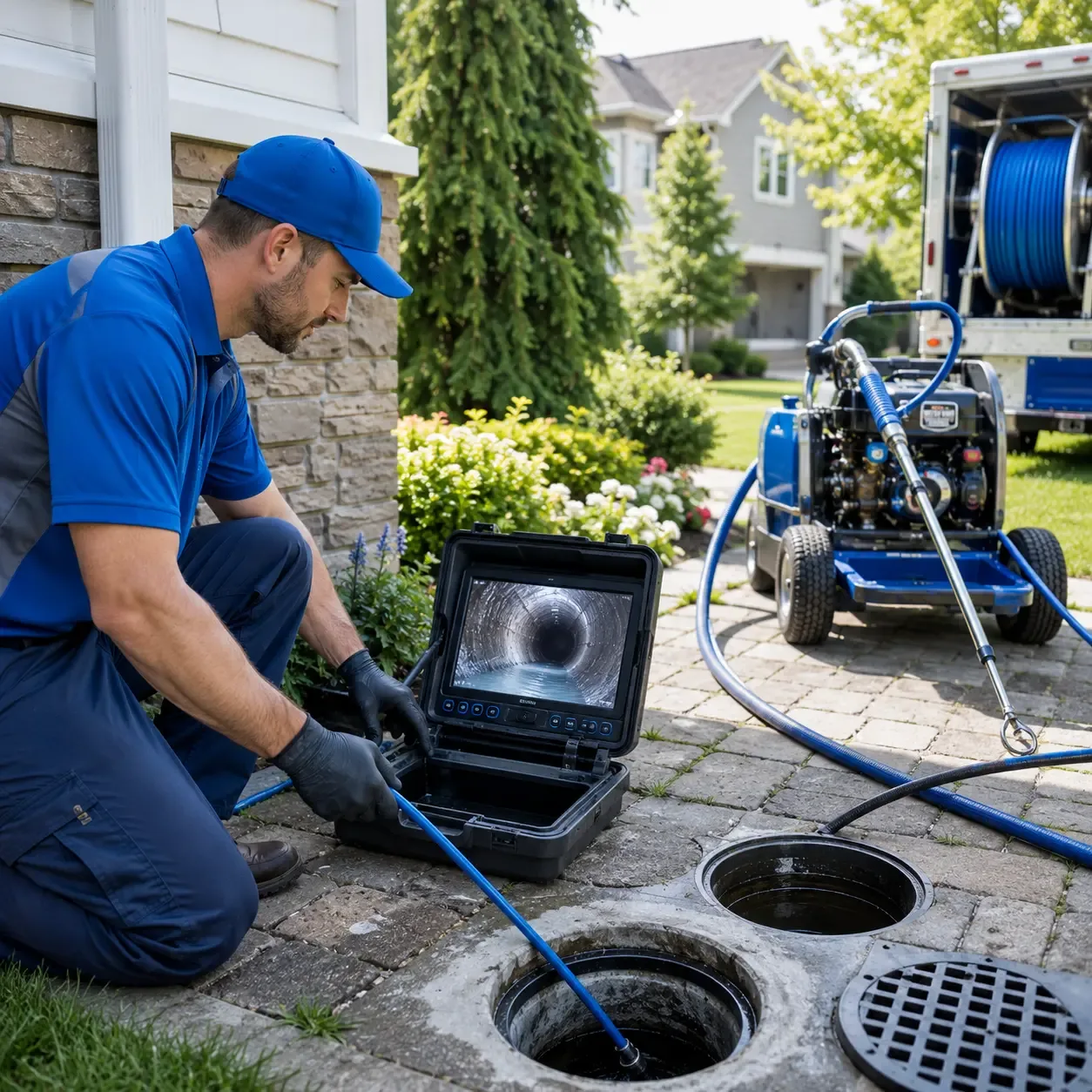 Outdoor drain cleaning professionals serving Naubinway, MI