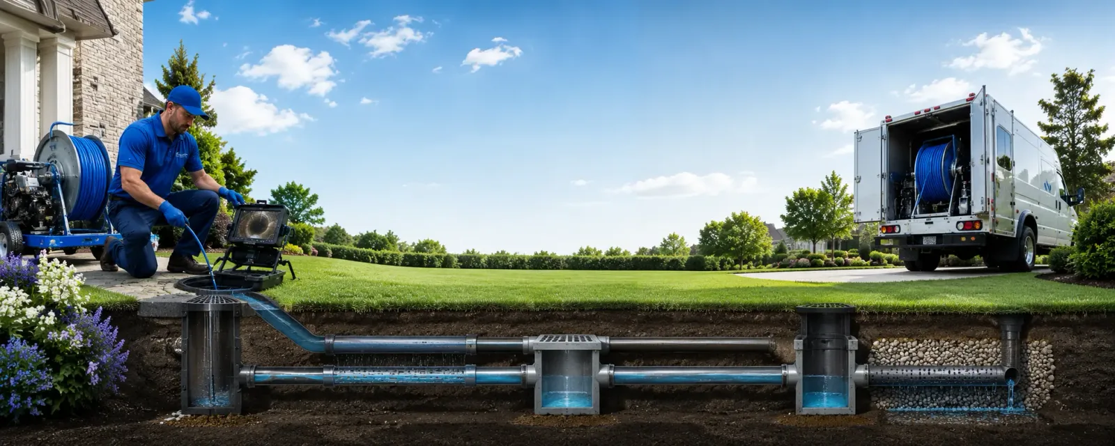 Outdoor drain cleaning information for Naubinway, MI